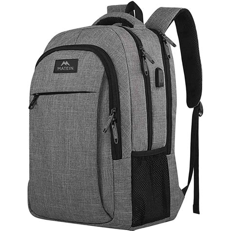 Matein travel laptop backpack - MATEIN Travel Laptop Backpack, 17 inch Business Flight Approved Carry on Backpack, TSA Large Travel Backpack for Men Women with USB Charger Port and Luggage …